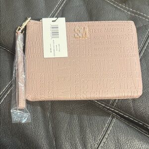 Steve Madden Blush Embossed Wristlet